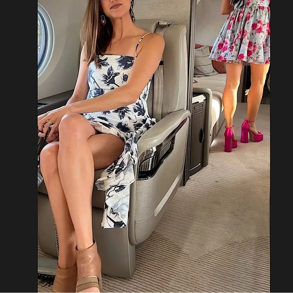 OSMAN Beetle Floral Ruffle fluttered Mini Dress cottagecore coquette womens 6 - Picture 13 of 14